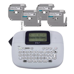 Brother PT-M95 front view showing display and benefit of easy preview