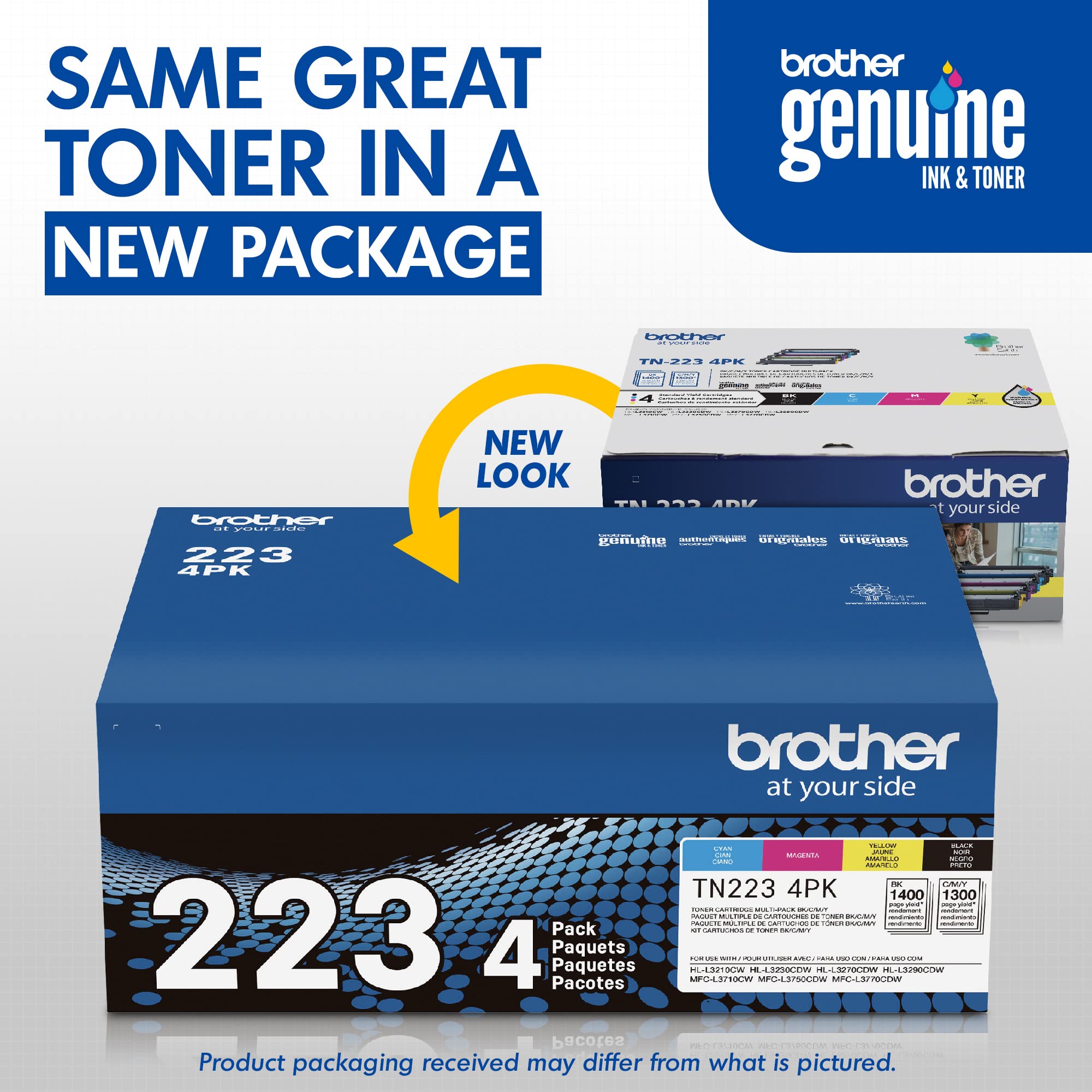 Brother black cartridge label clearly visible for correct fit