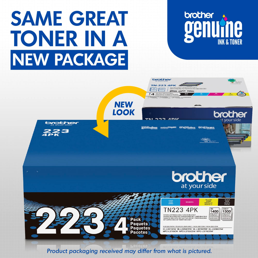 Brother black cartridge label clearly visible for correct fit