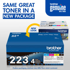 Brother black cartridge label clearly visible for correct fit