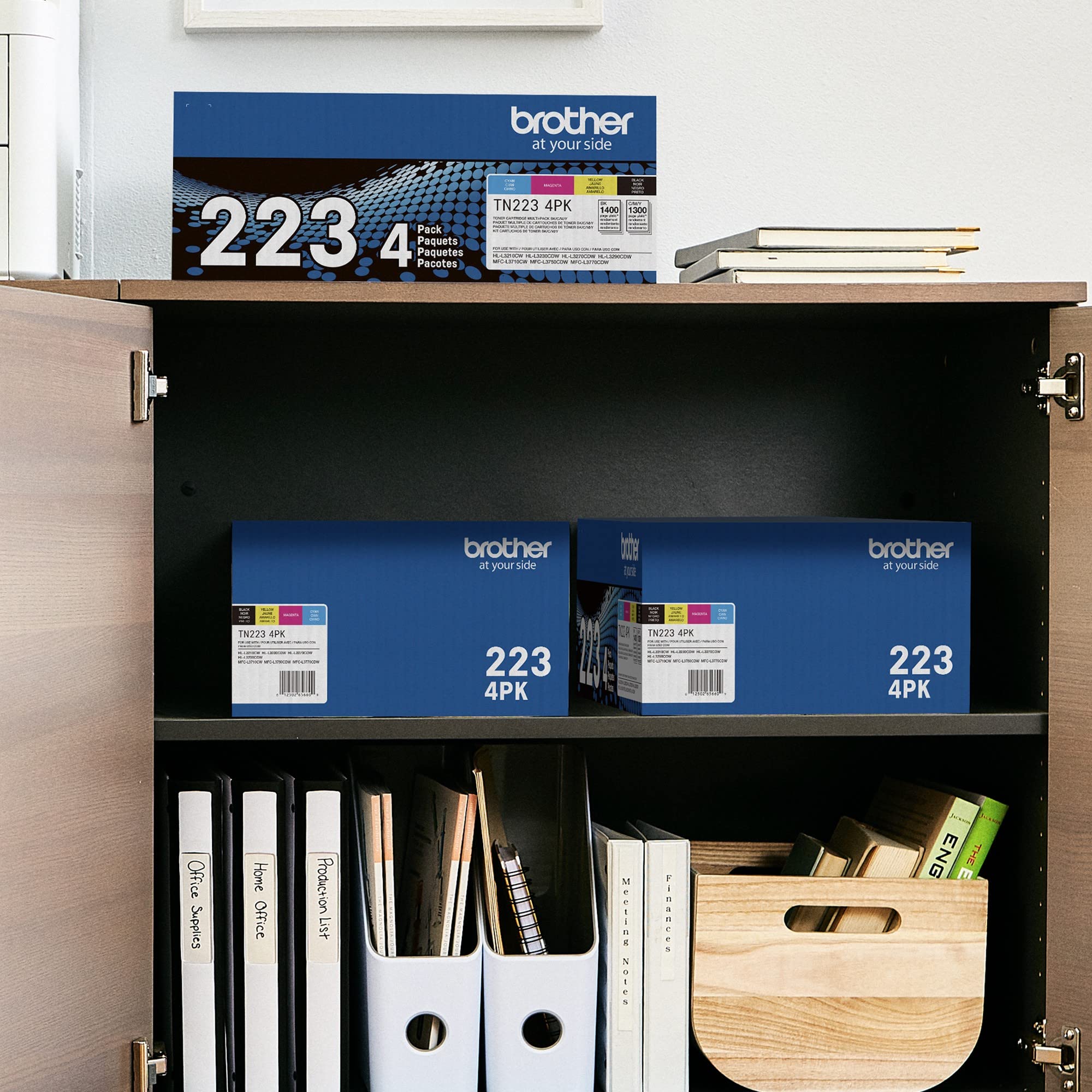 Brother cartridge being installed into printer to reduce downtime