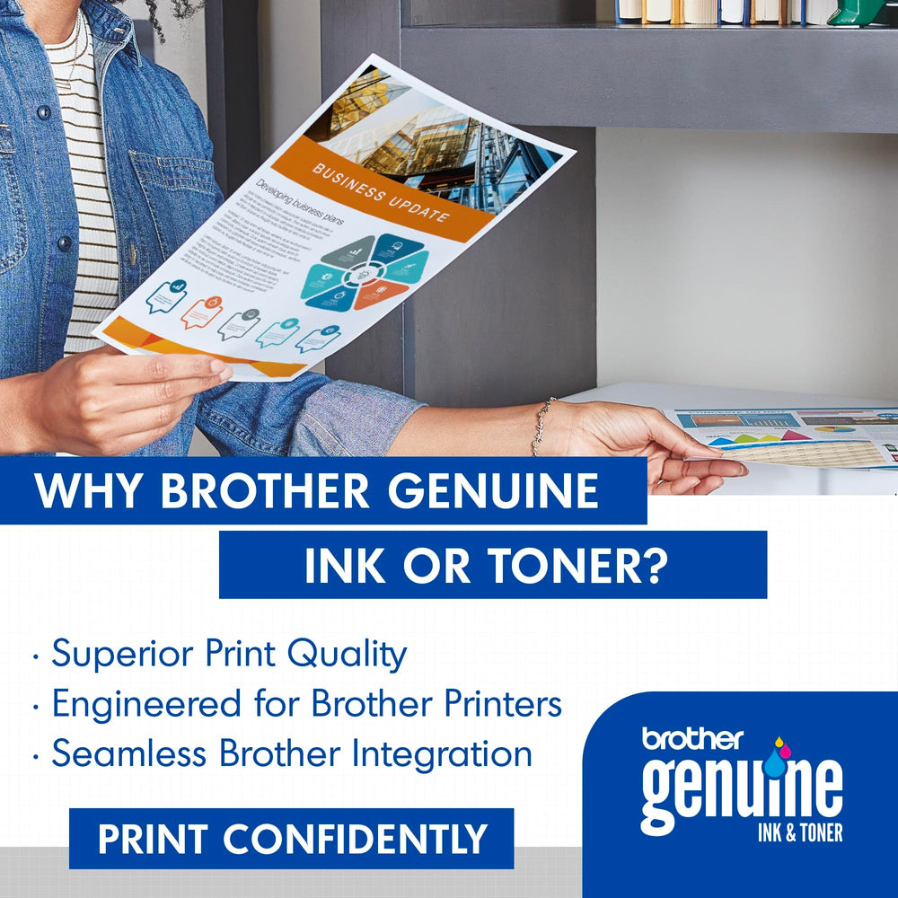 Brother TN227BK close-up of toner roller ensuring consistent black density