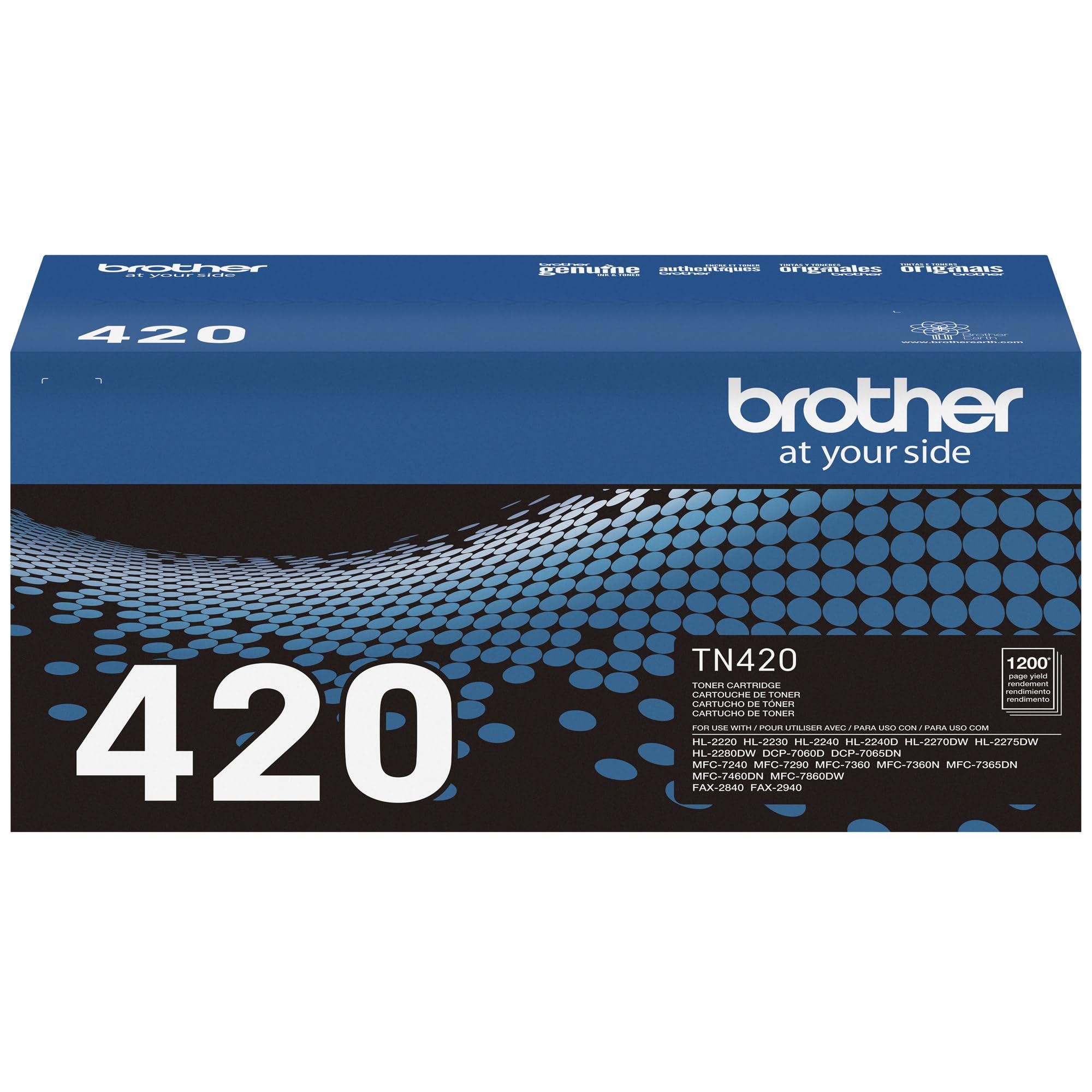 Brother TN-420 on an office desk printing reports to support small business productivity