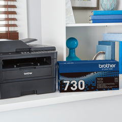 Brother TN-730 installed inside a Brother printer — easy replacement benefit