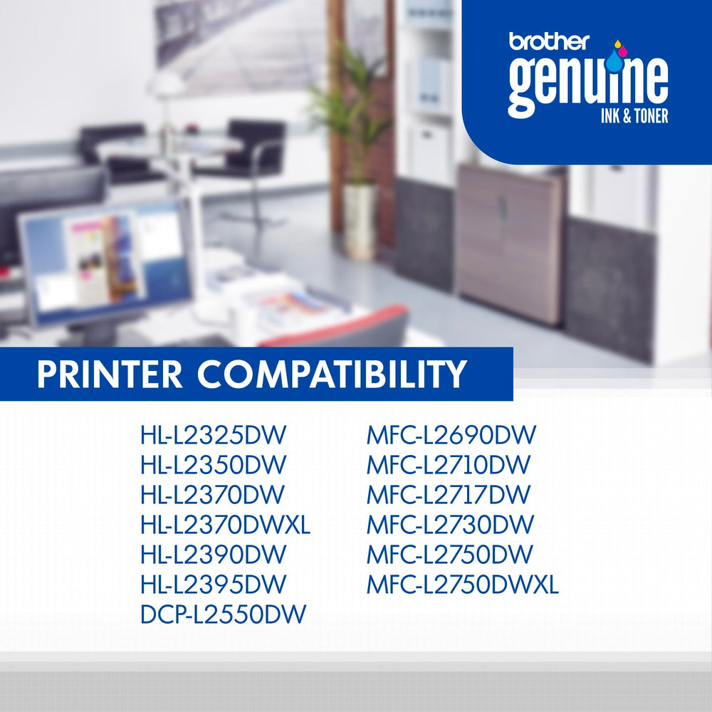 Brother TN-730 packaging label and part number close-up — ensures correct genuine cartridge