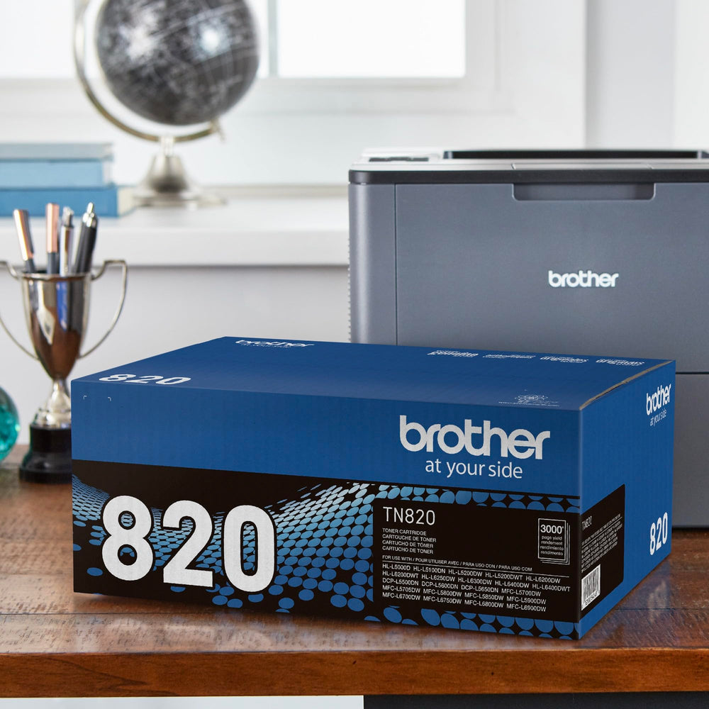 Brother TN820 installed in Brother printer demonstrating seamless integration benefit