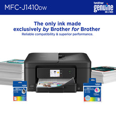 Brother Work Smart 1410 ADF and flatbed scanner ready for multi-page tasks