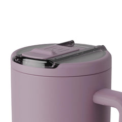 BrüMate Era Flip ColdKey stainless straw detail with silicone tip for cool sips