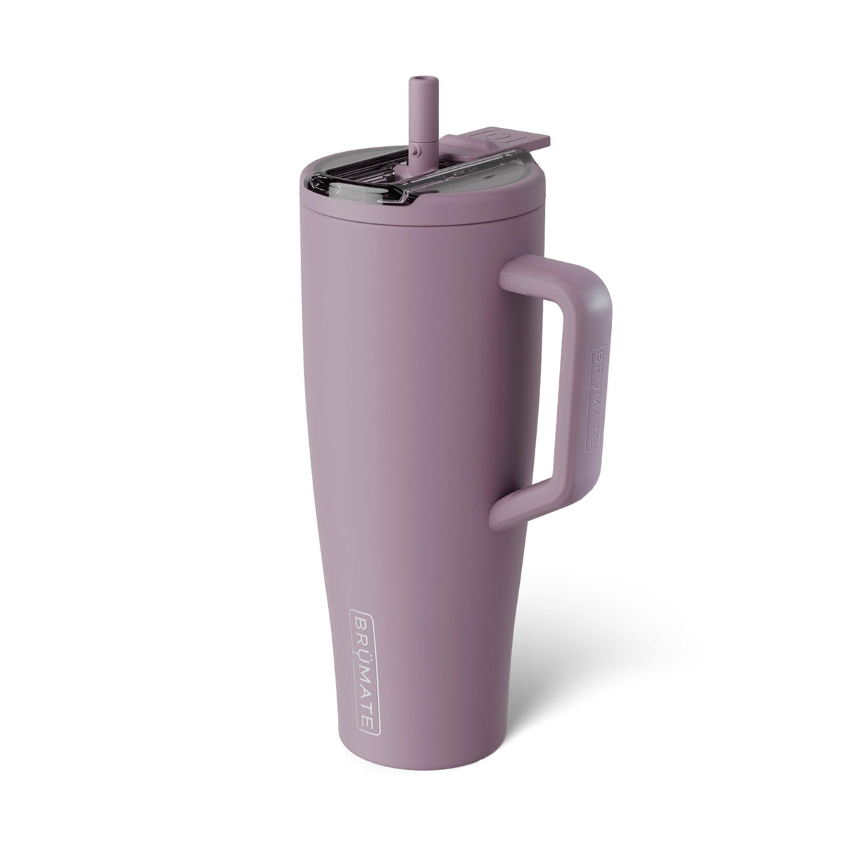 BrüMate Era Flip front view showing Lilac Dusk finish and sleek profile for style