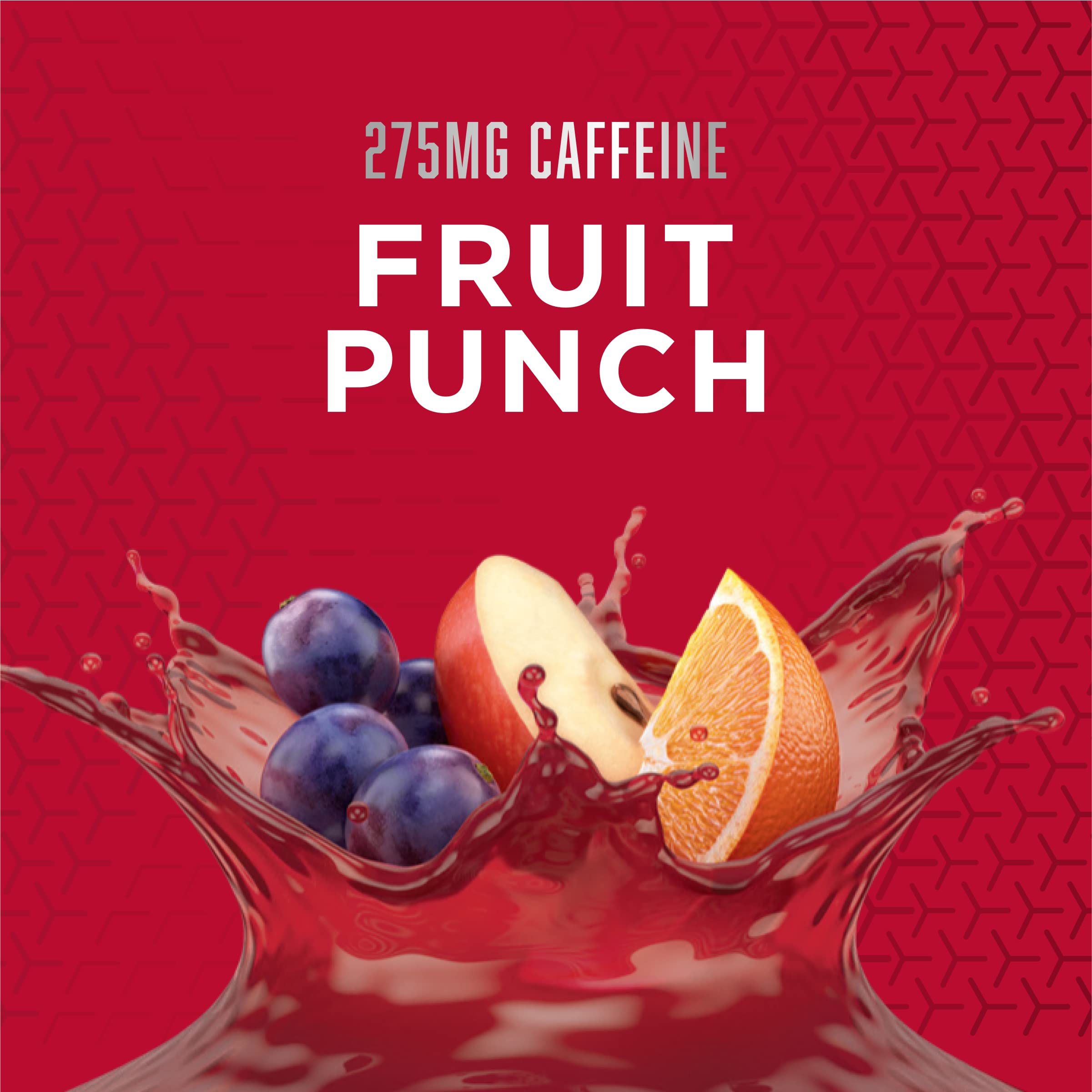 BSN mixed fruit punch drink in shaker demonstrating quick mixability