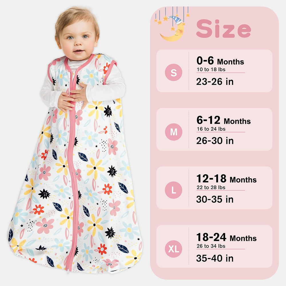 BSTOPPT three sleep sacks styled in a nursery for convenient daily use