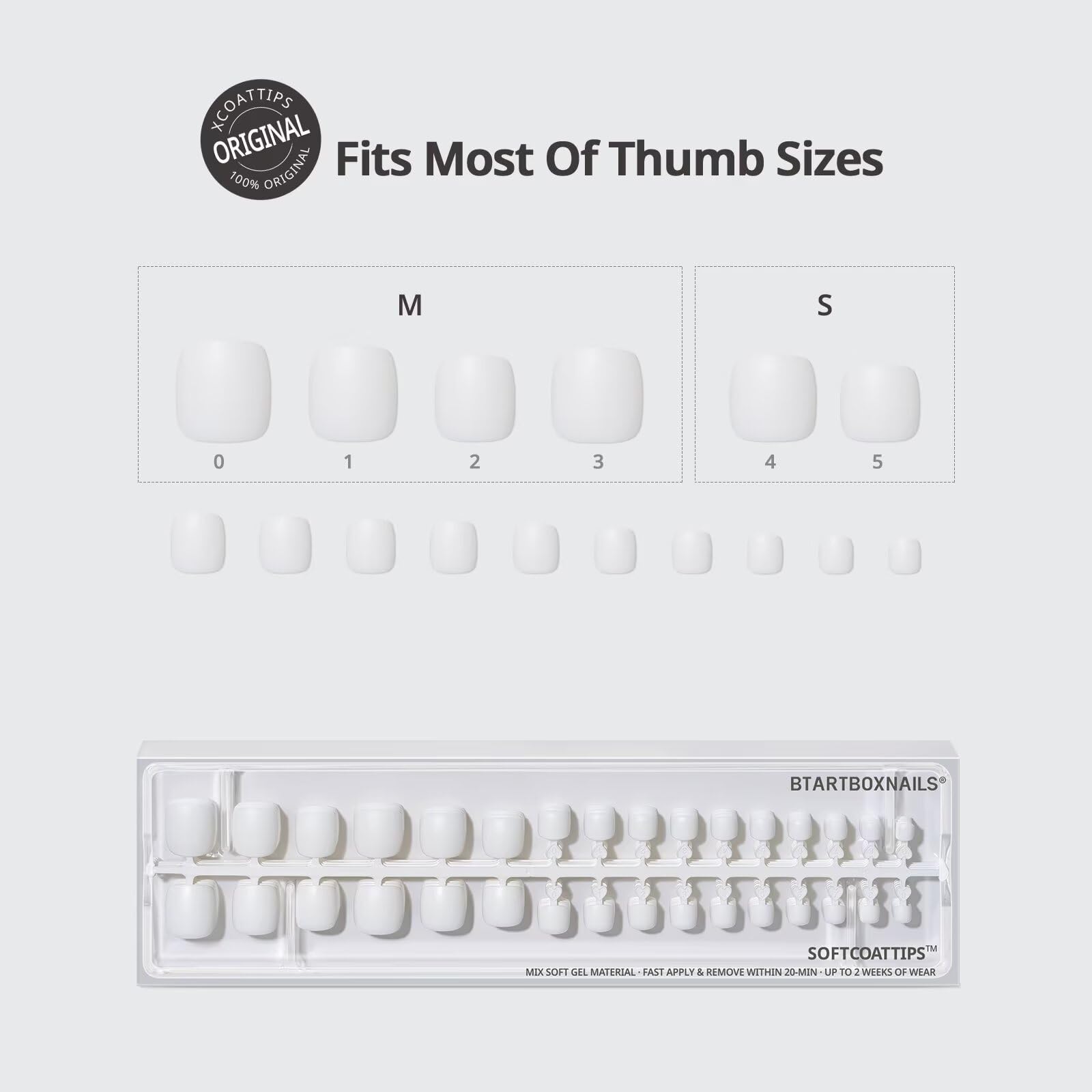 BTArtboxnails layout of 15 pre-sized options showing easy fit and quick application benefit