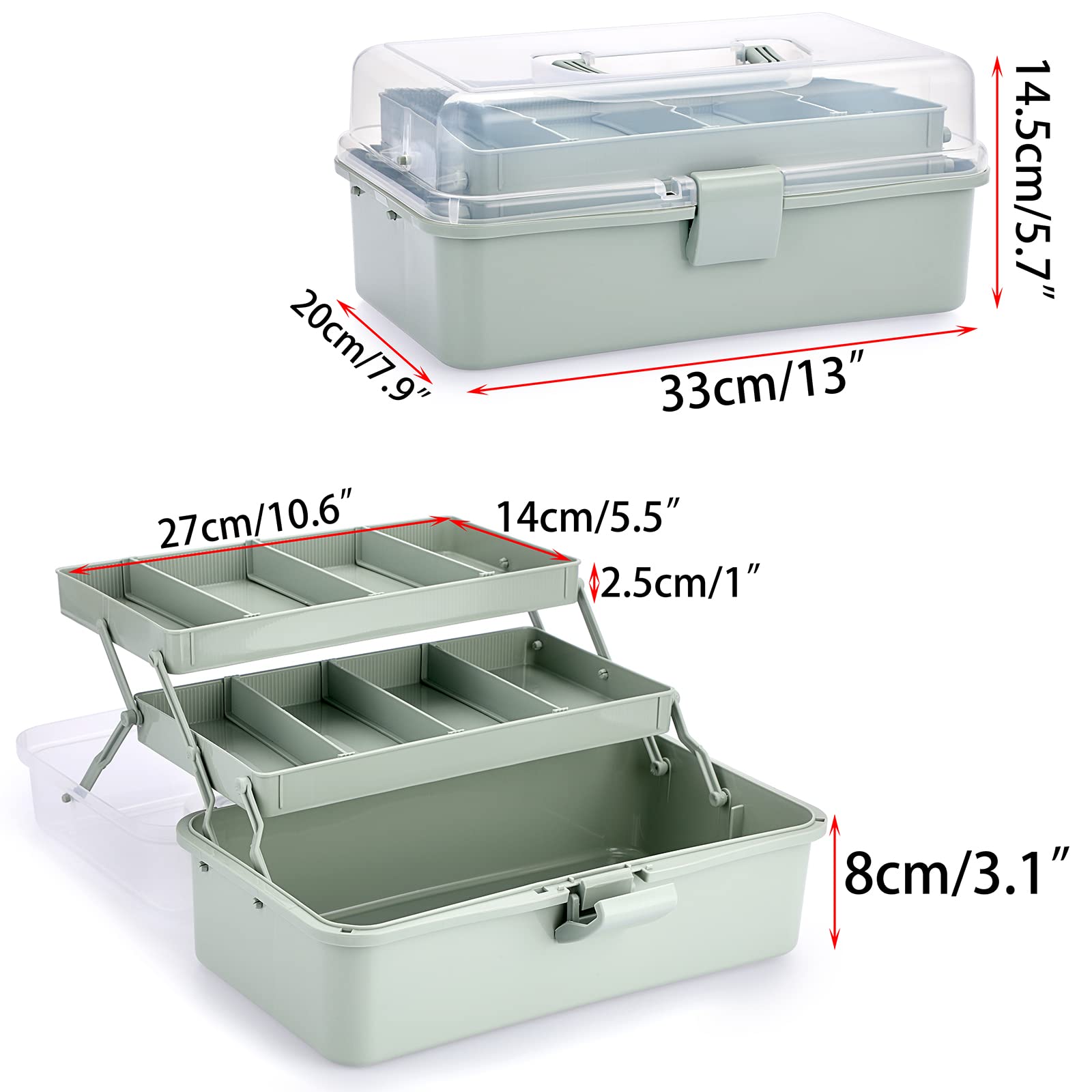 BTSKY close-up of removable divider detail allowing customizable compartment sizes