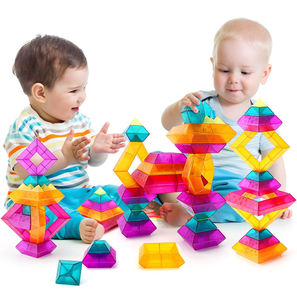Preschool classroom using Bubble Fun blocks in group learning
