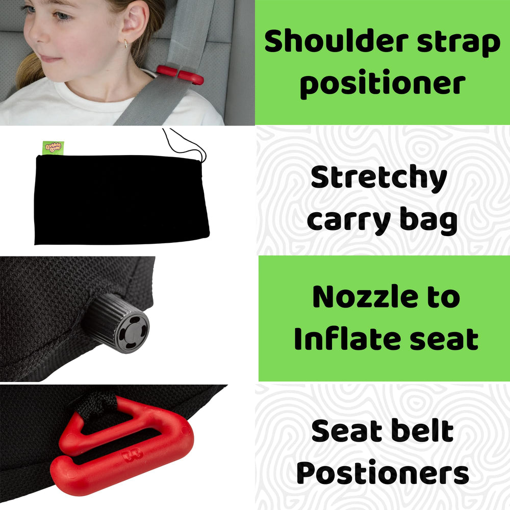 bubblebum size in suitcase illustrating travel-friendly compactness