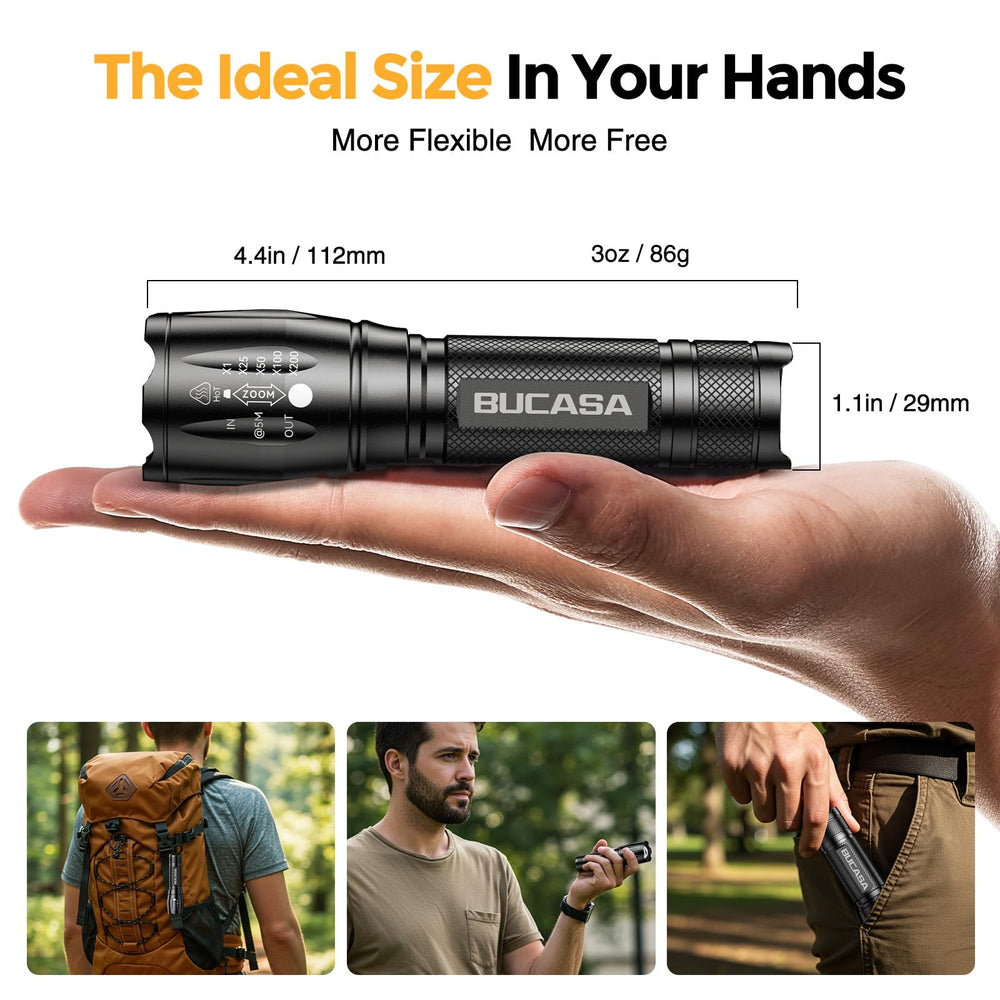 BUCASA trio placed with camping gear illustrating practical outdoor lighting