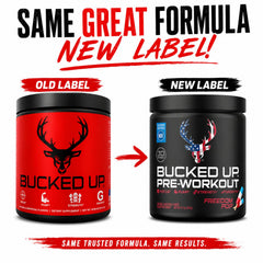 Bucked Up powder texture close-up highlighting fine mixability for smooth drinks