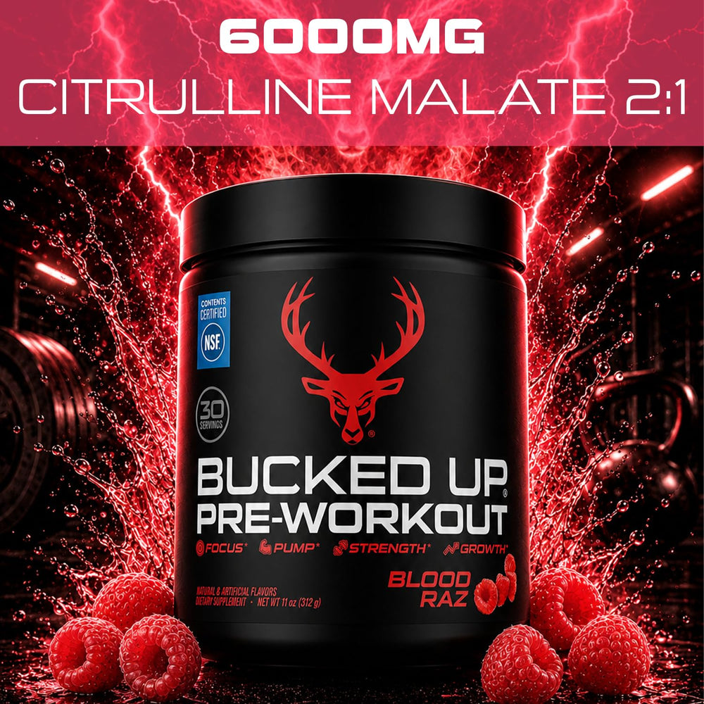 Bucked Up Red Raz in athlete lifestyle scene demonstrating improved focus and training readiness