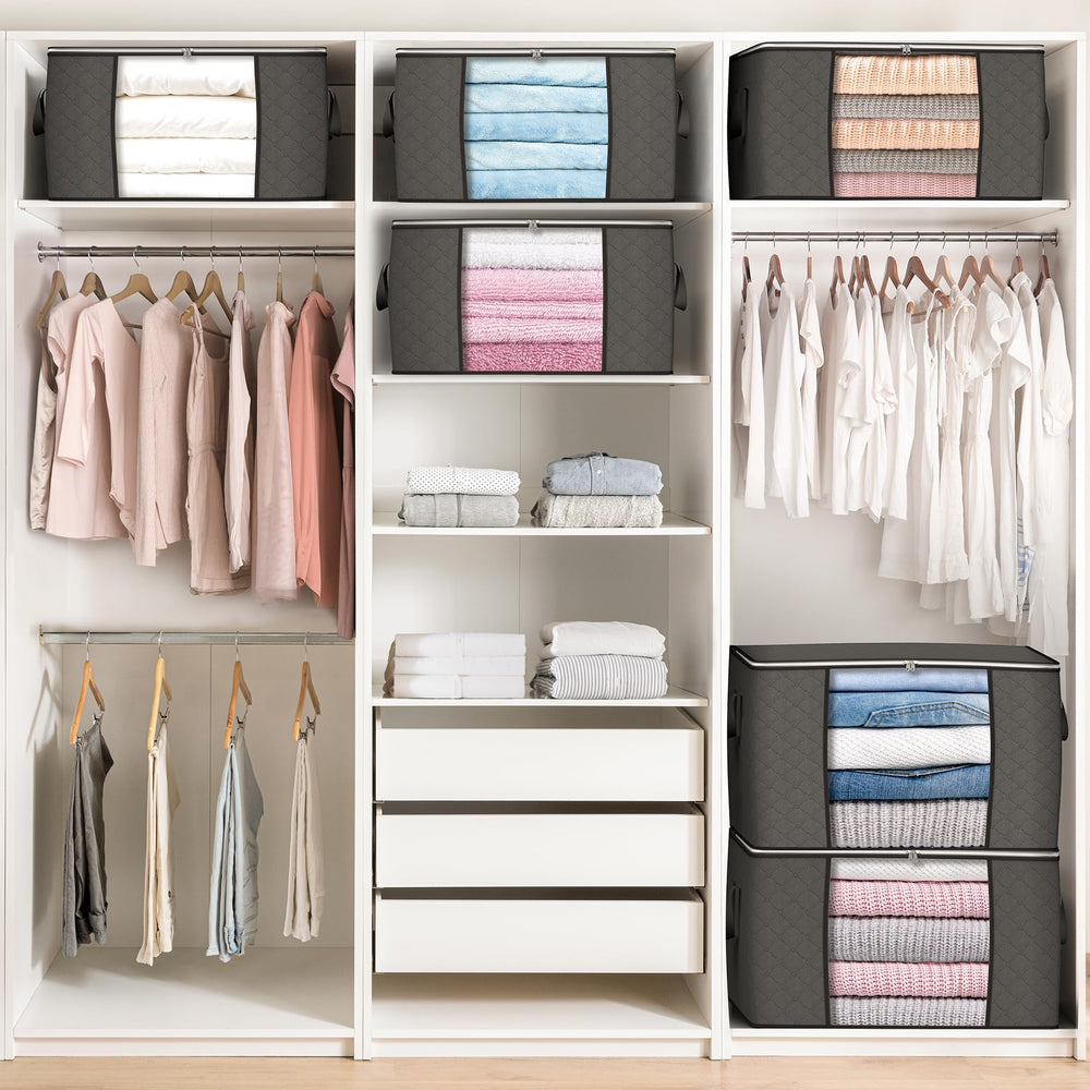 Budding Joy folded flat storage bag illustrating compact storage convenience
