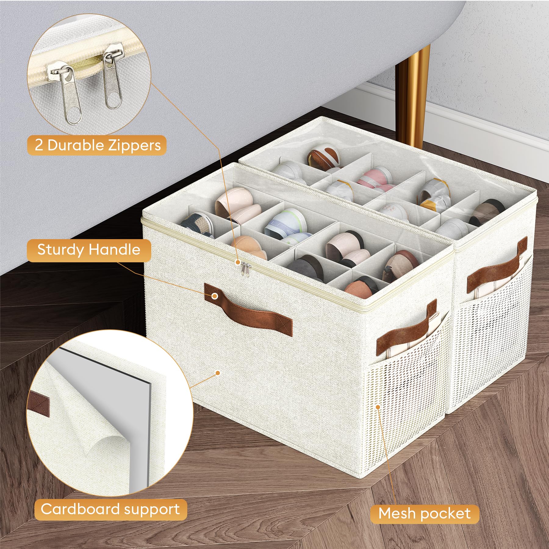 Budding Joy folded flat for compact off-season storage and space efficiency