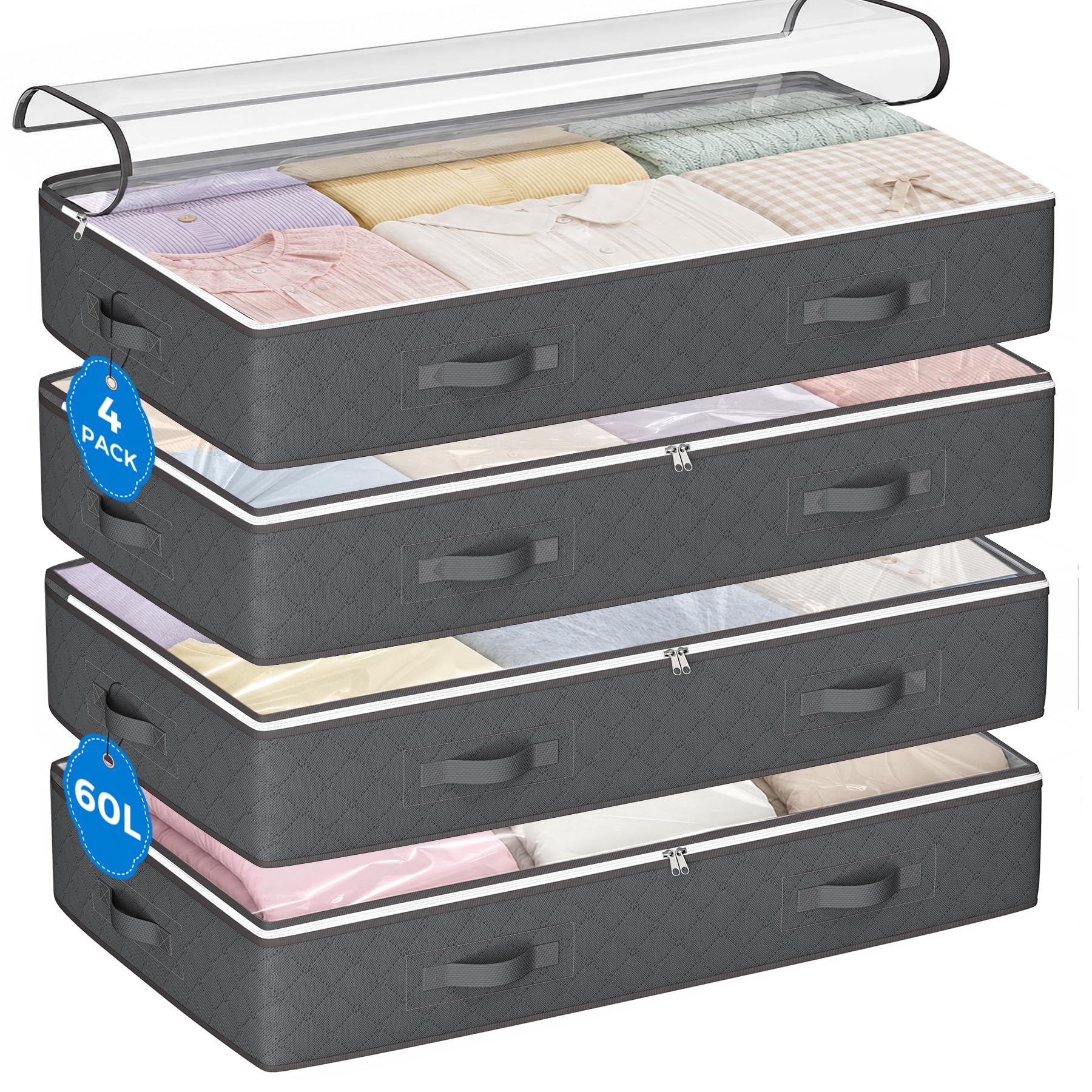Budding Joy front packaging showing full bin and clear lid for quick identification
