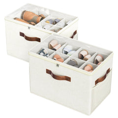Budding Joy front view of both connected units showing tidy shoe storage and space saving