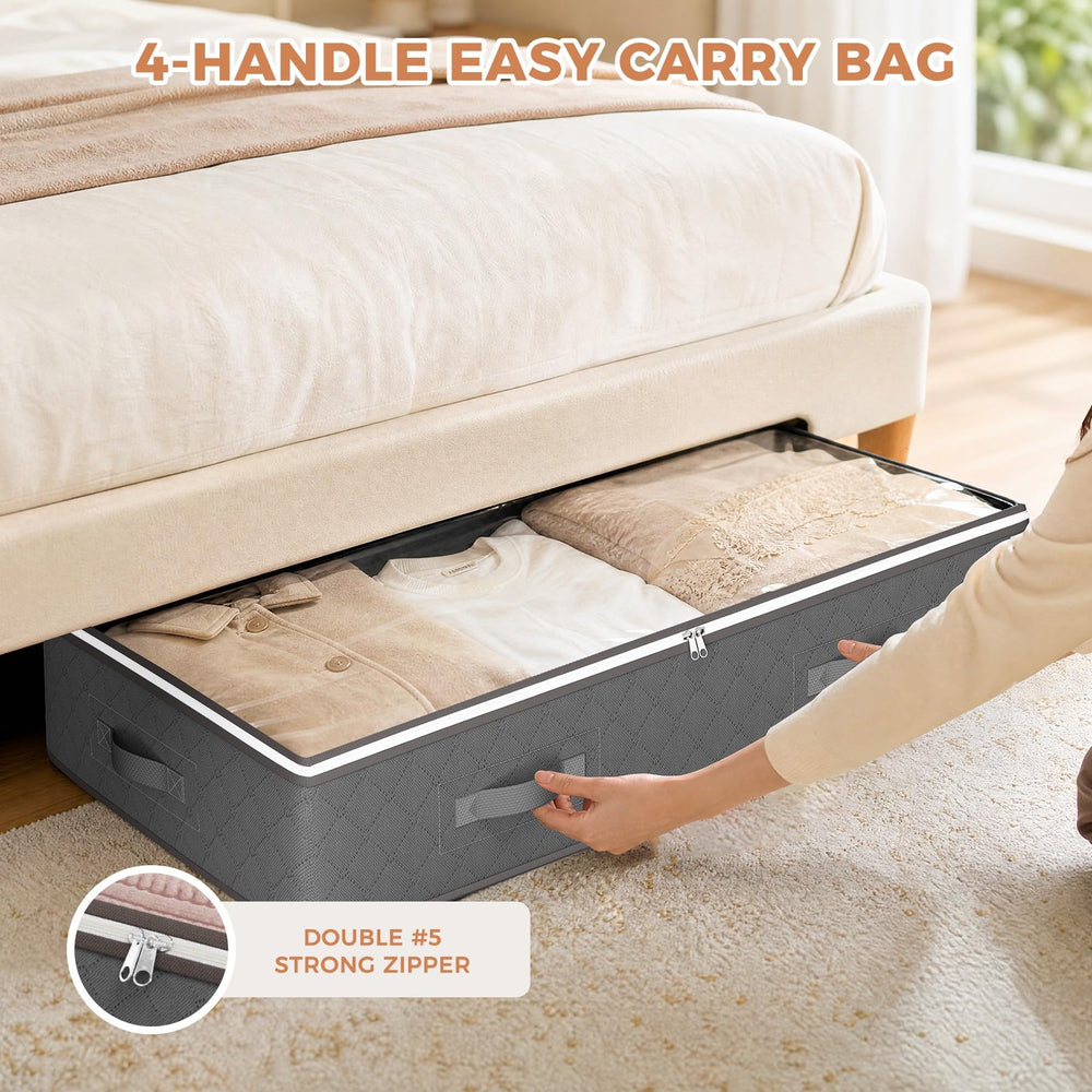 Budding Joy reinforced double-stitched handle detail for safe lifting and moving