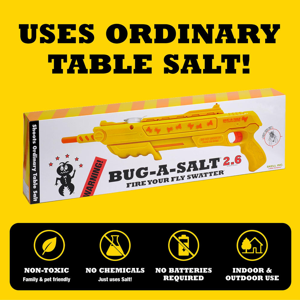 BUG-A-SALT loaded chamber with table salt illustrating non-toxic ammo