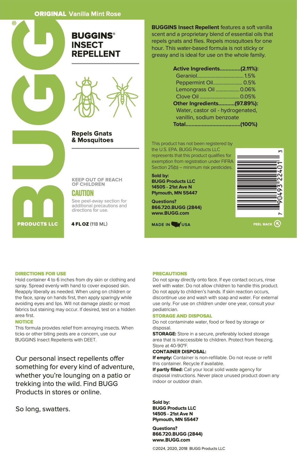 Buggins inside travel pouch showing portability and on-the-go convenience