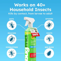 BugMD being applied under a kitchen sink showing targeted cockroach control benefit