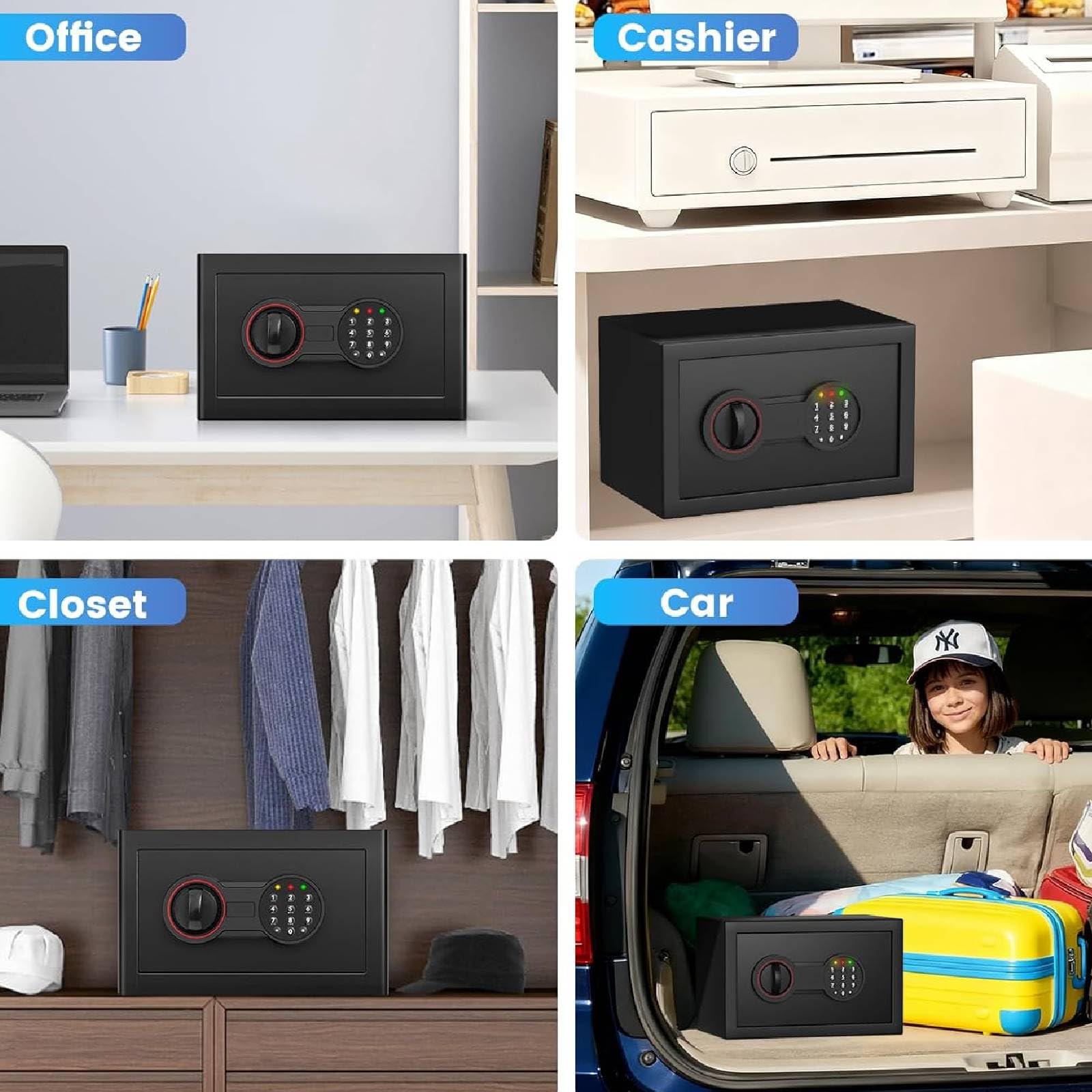 Bukumo lifestyle in bedroom on hidden shelf demonstrating discreet placement benefit