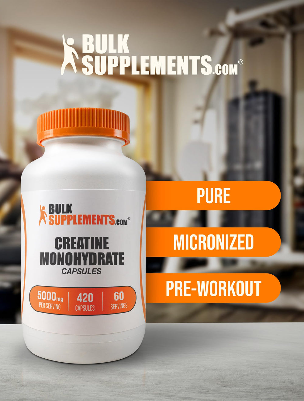 BulkSupplements label close-up with supplement facts confirming dosage transparency