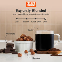 Bulletproof French Kick whole beans closeup highlighting rich color and freshness