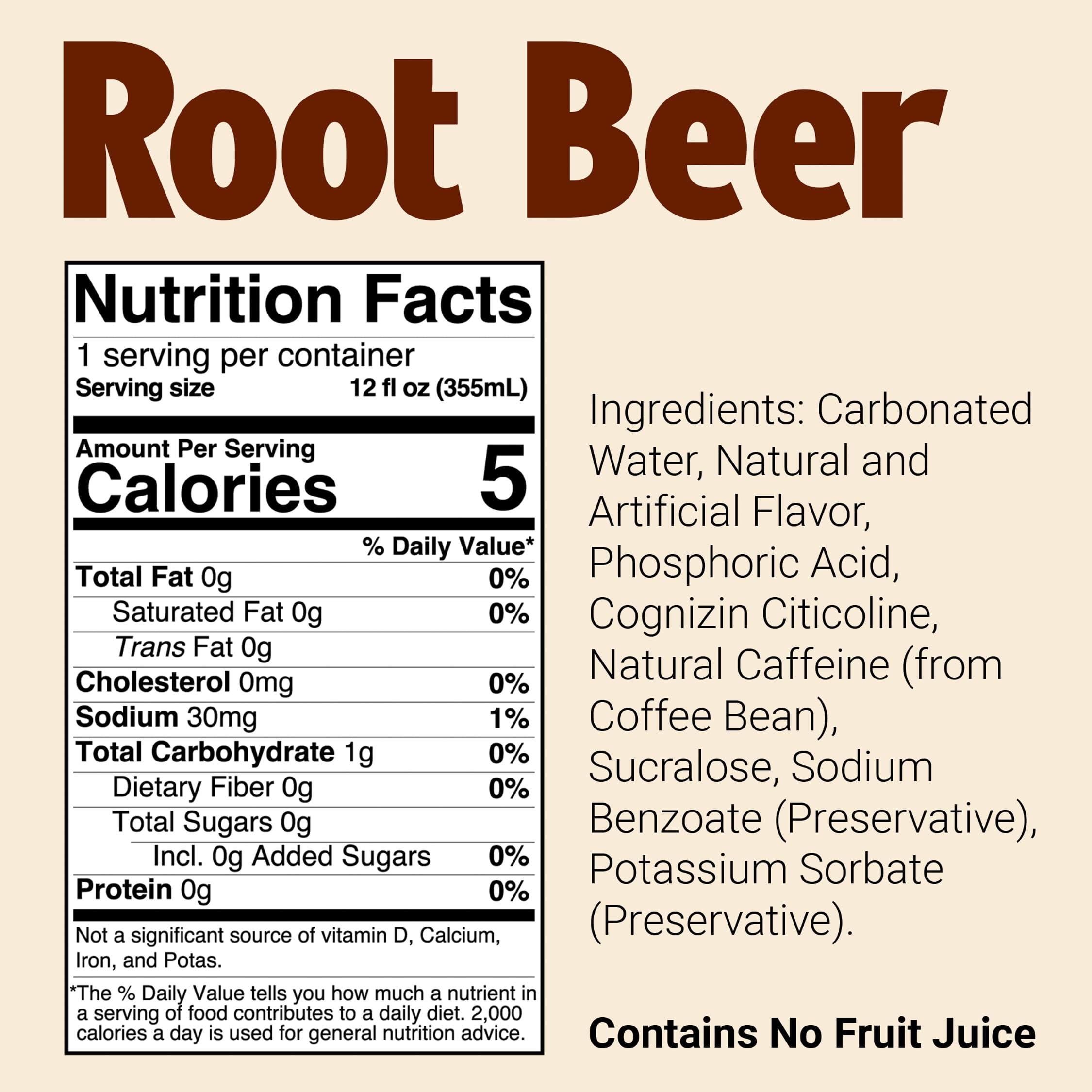 BUM side-label closeup highlighting Cognizin and ingredient transparency benefit