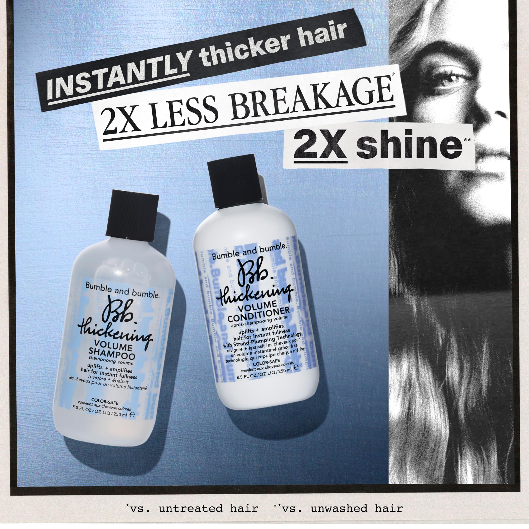 Bumble and bumble creamy texture close-up illustrating lightweight hydration