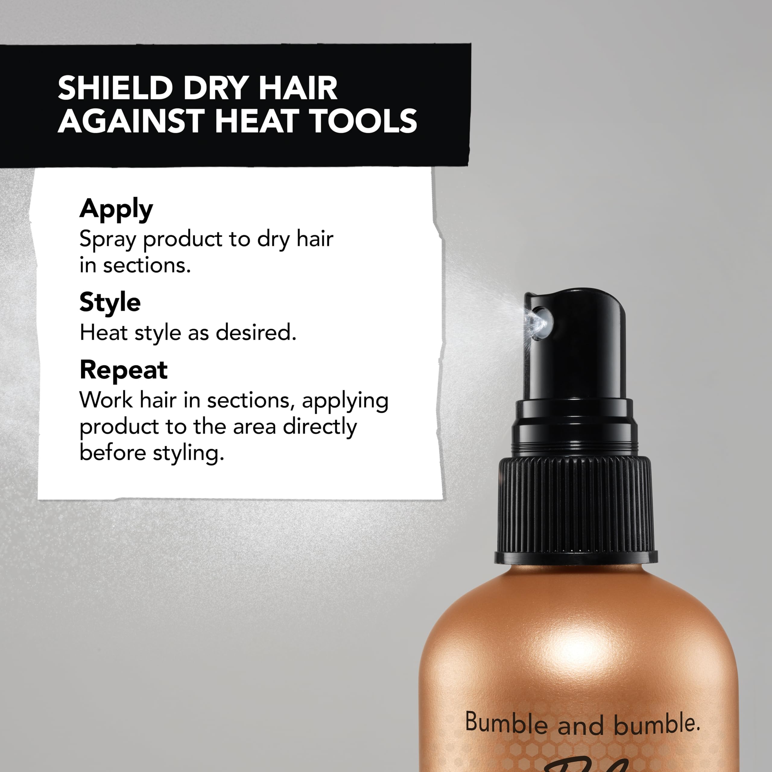 Bumble and bumble on a bathroom counter offering easy daily use