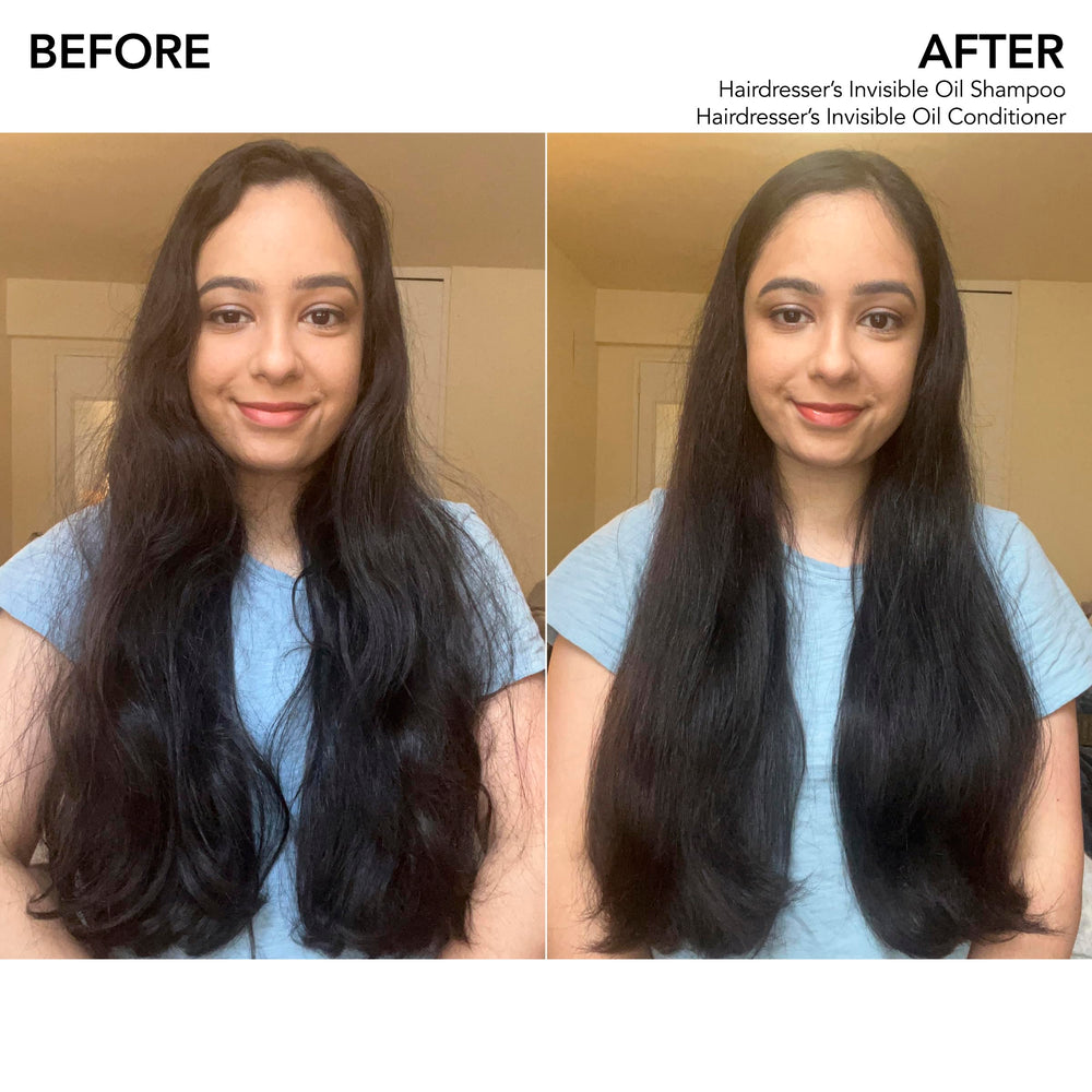 Bumble and bumble pump dispensing shampoo demonstrating easy application benefit