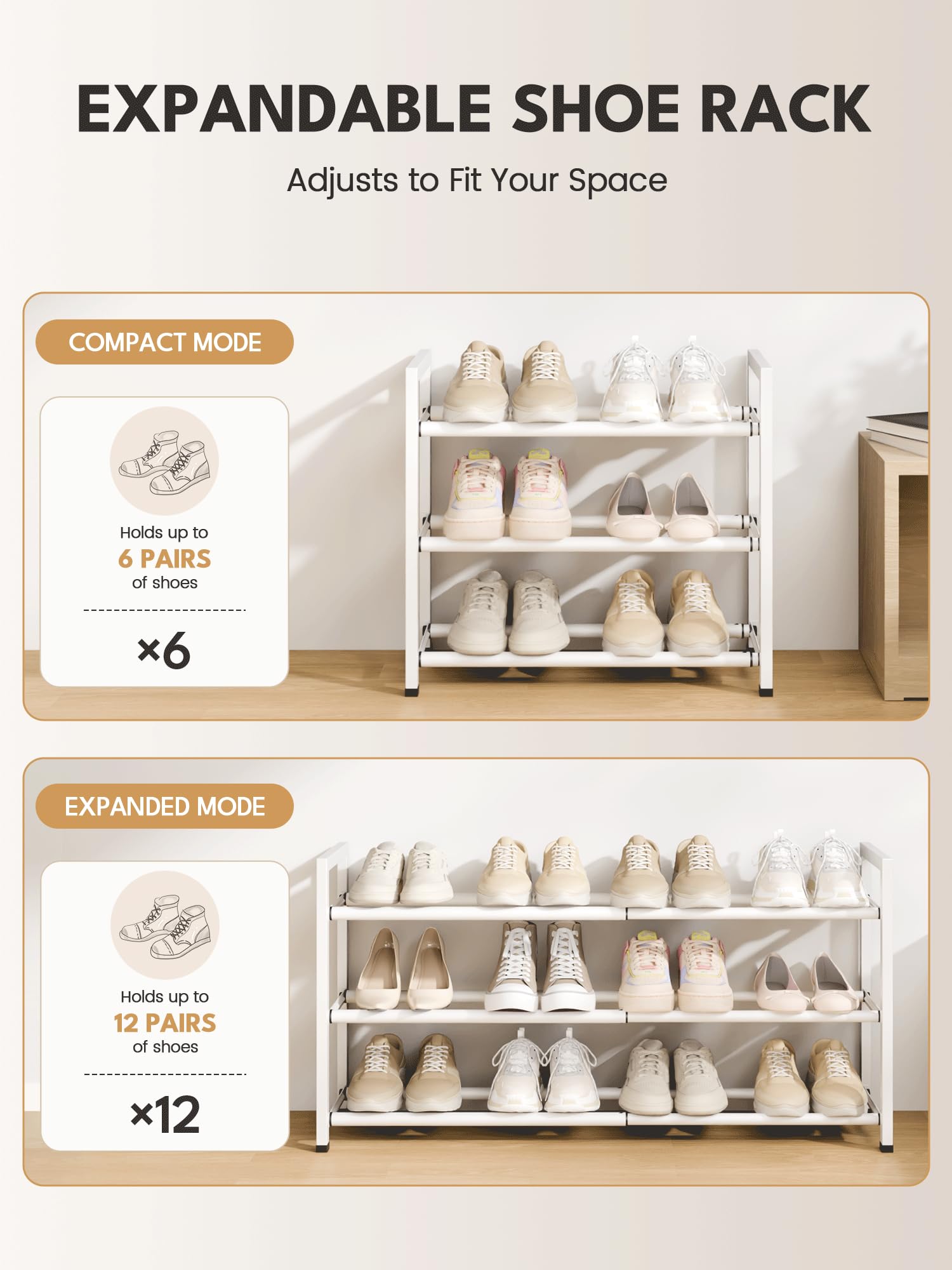 Bumusty with various shoe types showing capacity and scale benefit