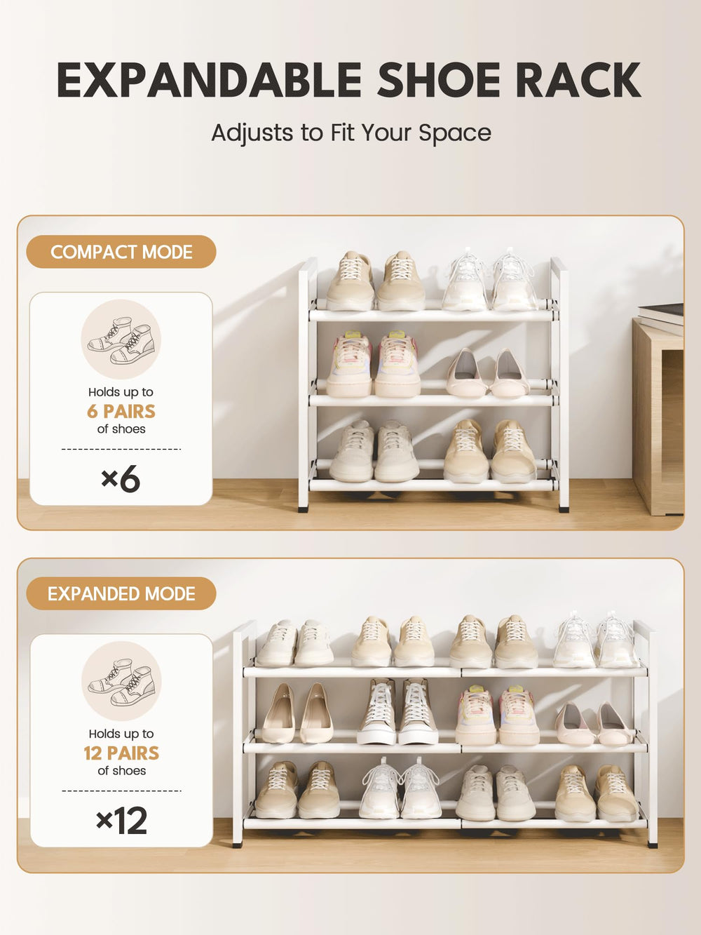 Bumusty with various shoe types showing capacity and scale benefit