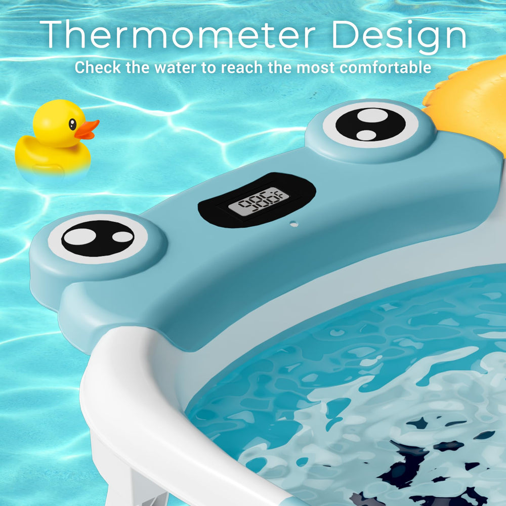 Bunwag built-in thermometer detail helping choose safe bath temperature benefit