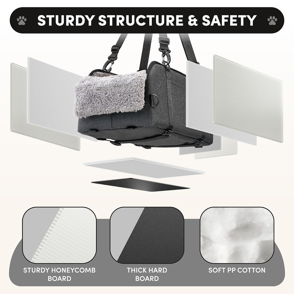 BurgeonNest detail of dual side straps and headrest hooks for stability