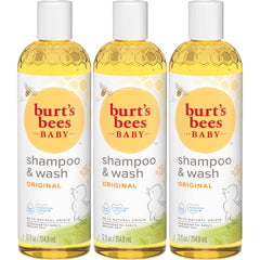 Burt's Bees front packaging showing original baby shampoo and wash benefits