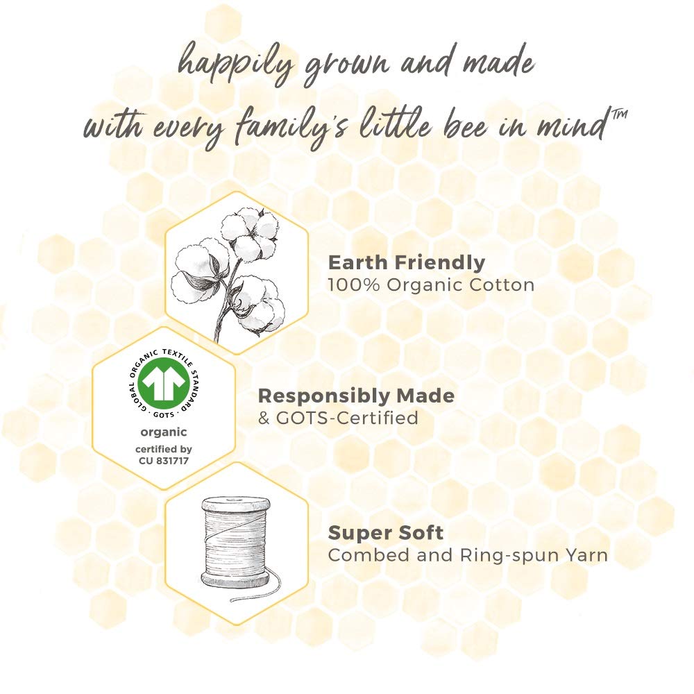 Burt's Bees Baby label and GOTS certification tag indicating organic quality and safer textiles