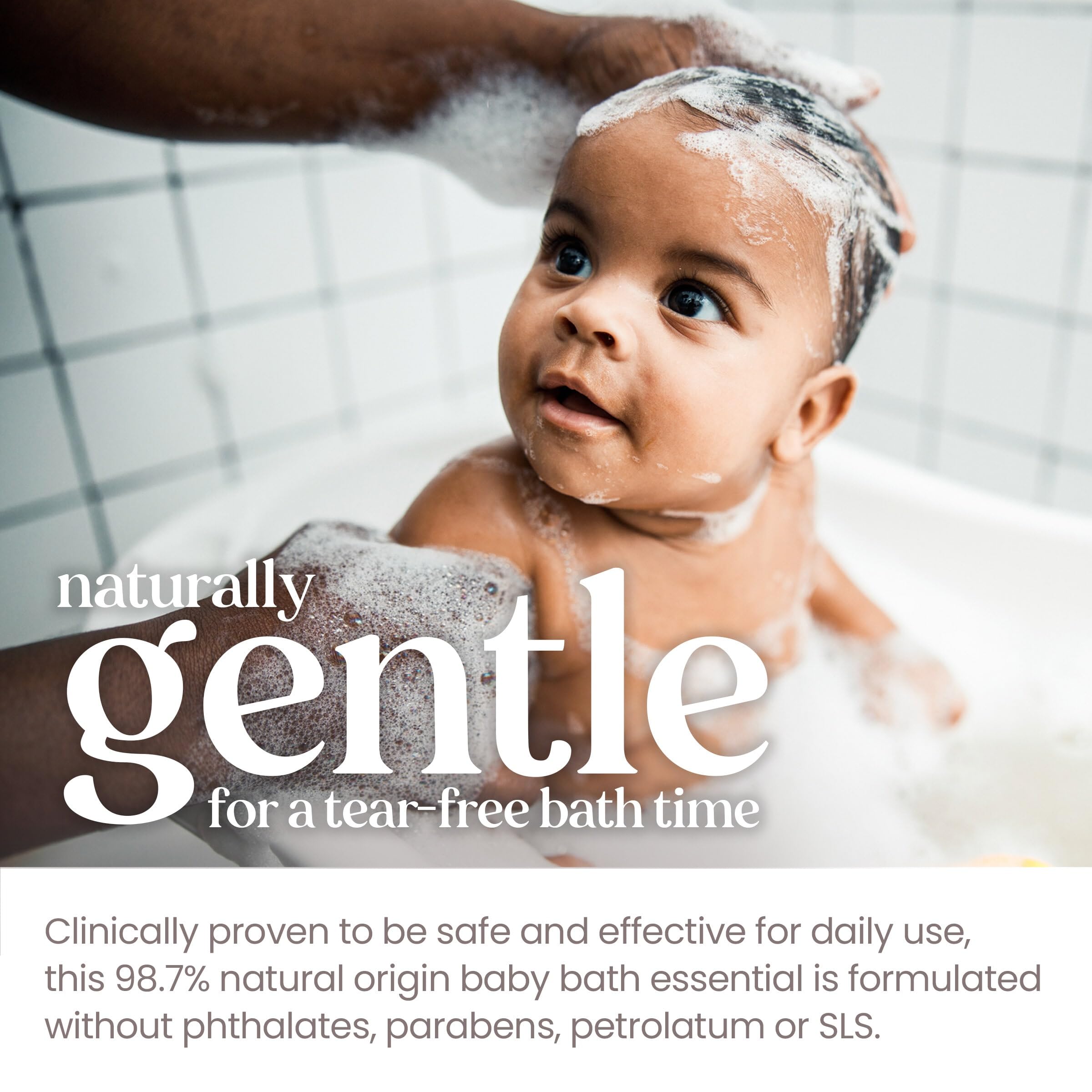 Burt's Bees gentle foam texture close-up showing mild lather benefit