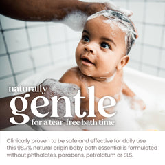 Burt's Bees gentle foam texture close-up showing mild lather benefit