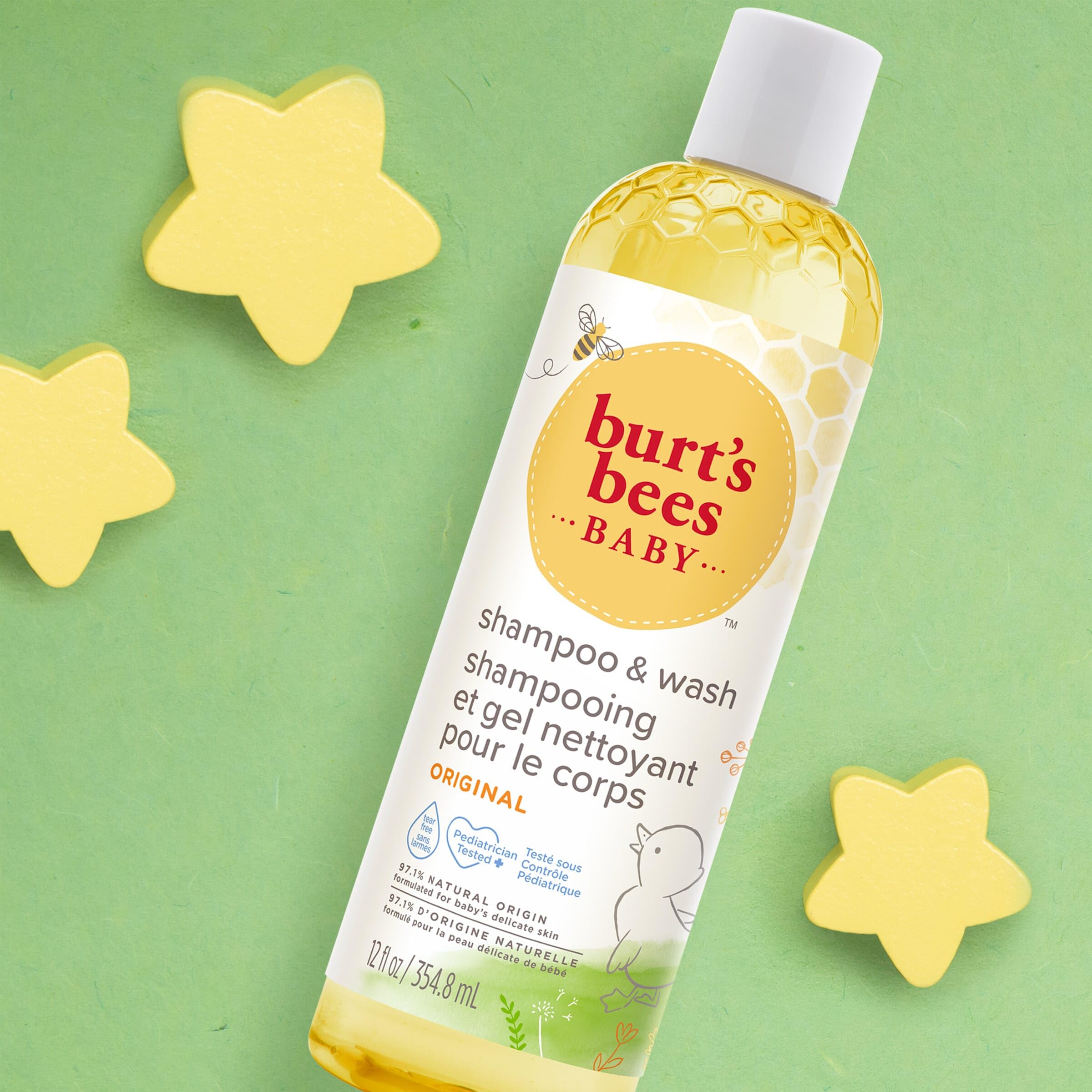 Three-pack of Burt's Bees bottles stacked to show value and supply