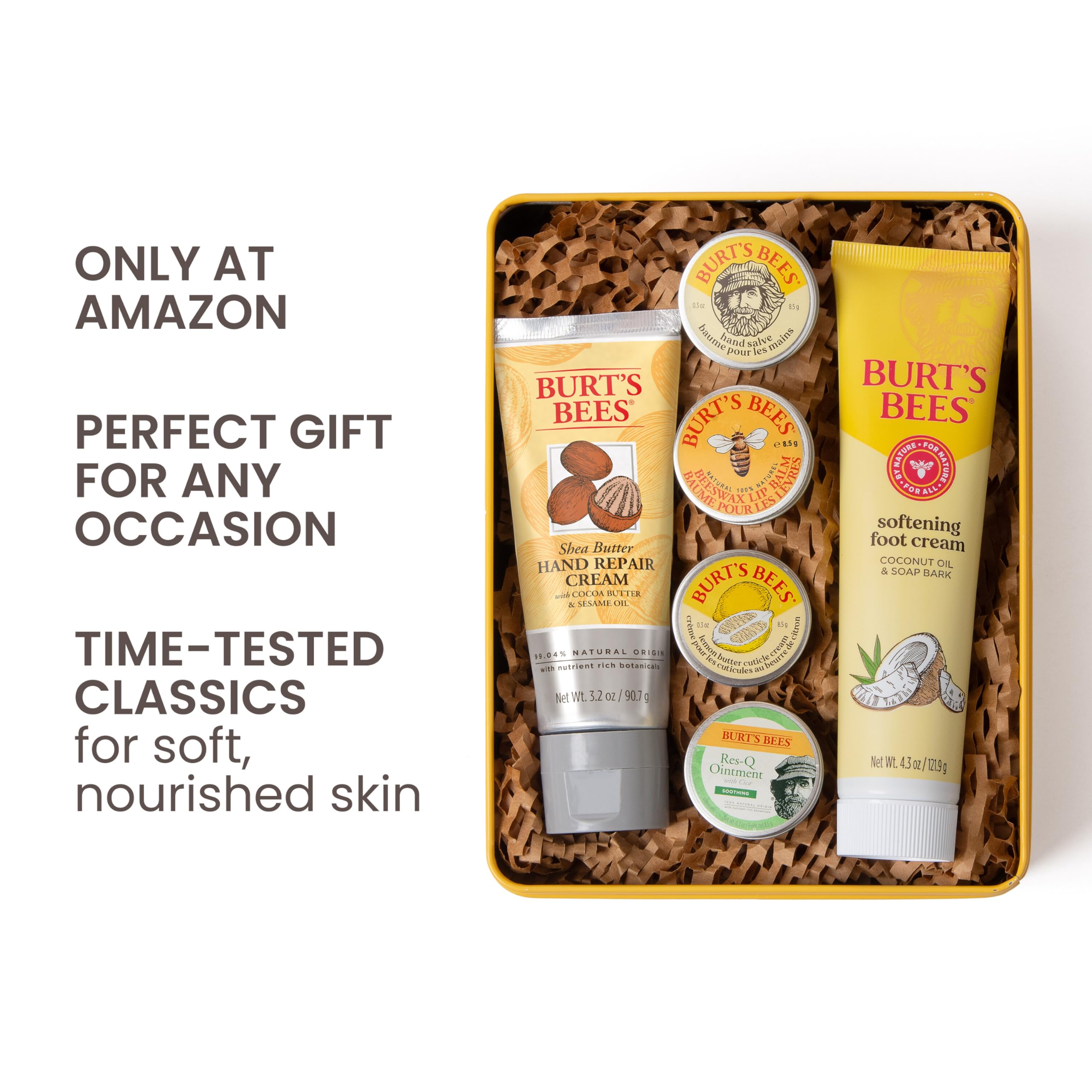 Burt's Bees original beeswax lip balm close-up for fast lip hydration and protection