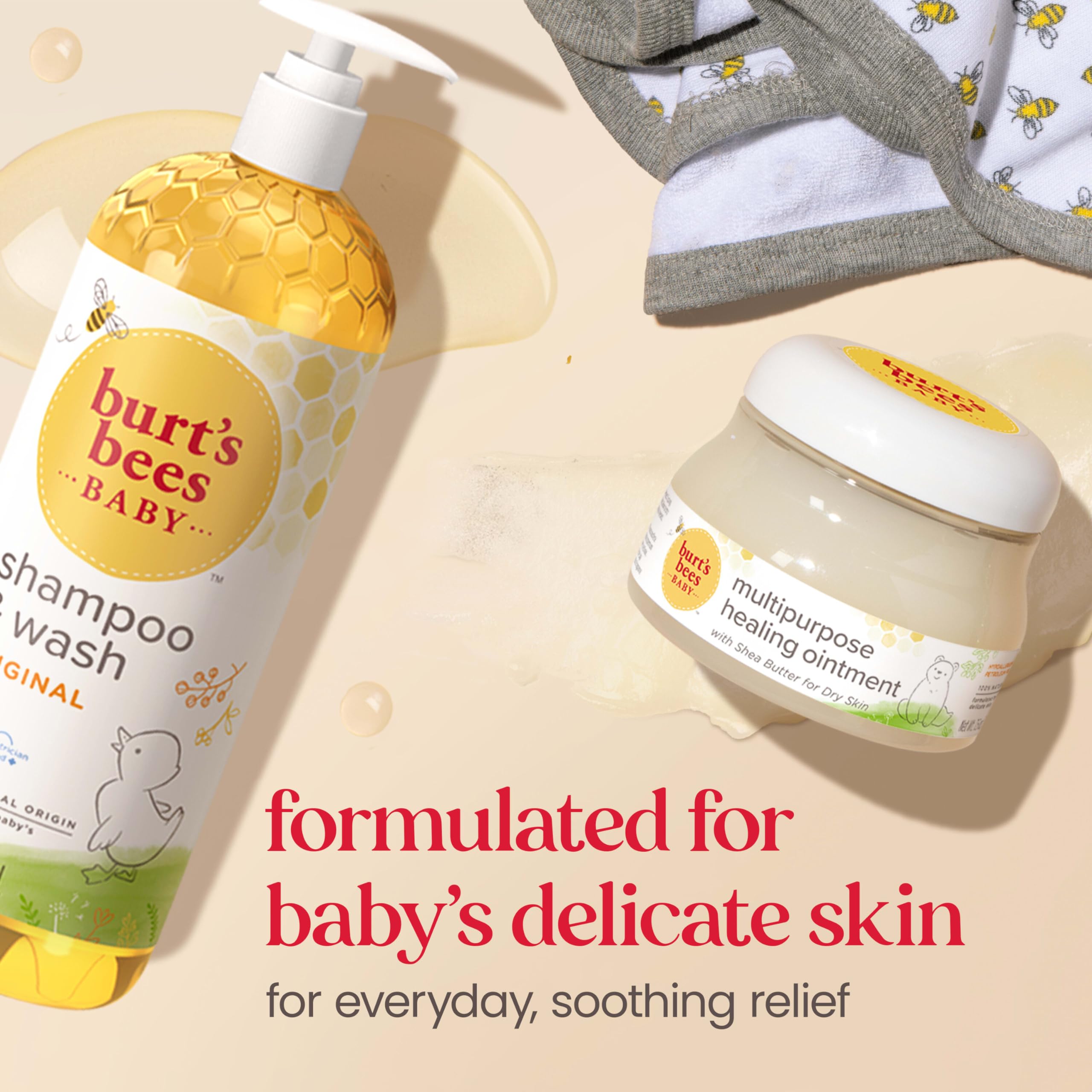Burt's Bees eco packaging close-up emphasizing reduced plastic waste