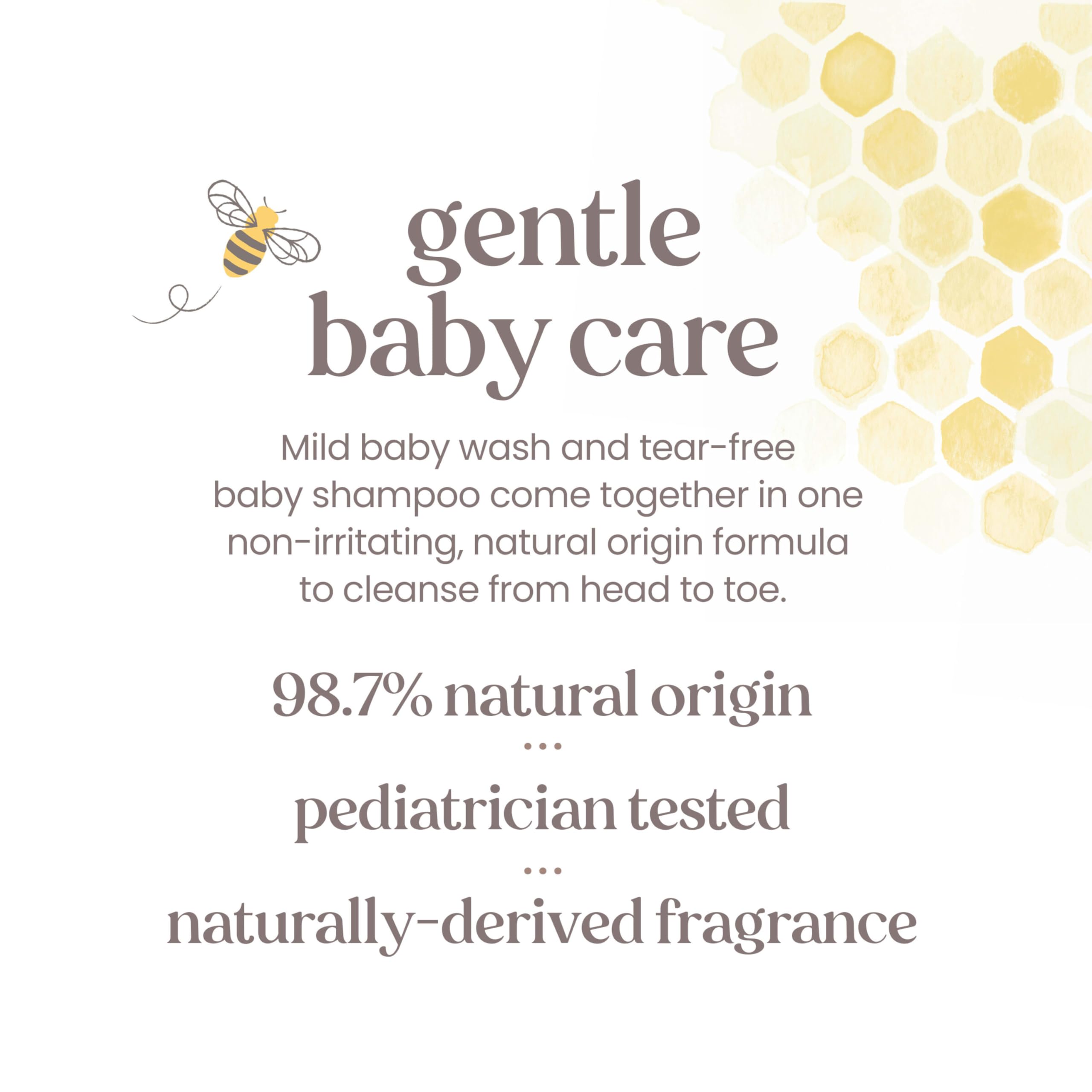 Burt's Bees lather texture close-up showing gentle foam and soft skin