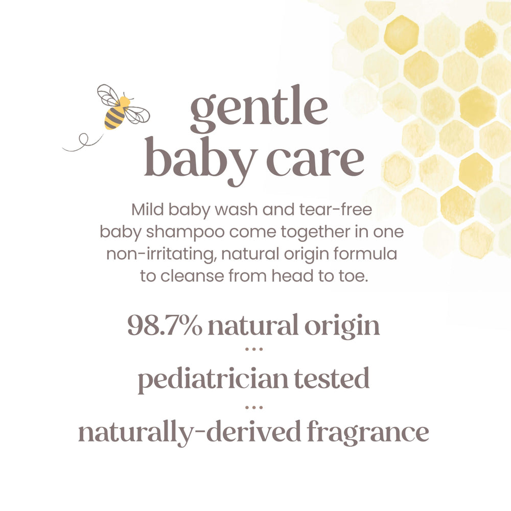 Burt's Bees lather texture close-up showing gentle foam and soft skin